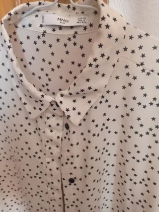 Blusa Mango Estrellas Manga Larga Mujer