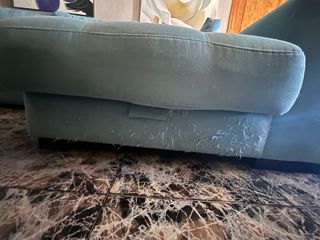 Sofá Chaise Longue Turquesa Extraible y con  arcon