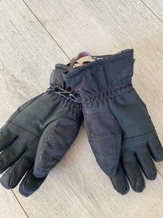 Guantes de esquí Wedze negros y naranjas talla 8