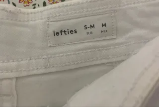 Pantalón campana blanco