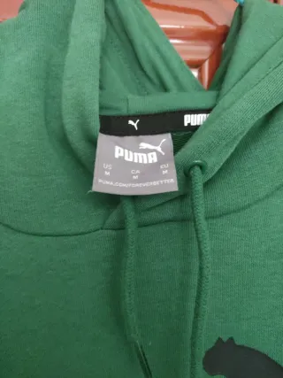 Sudadera Puma Hombre Talla M Verde