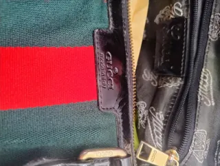 Borsa Bauletto Gucci Pelle e Tessuto Nero di moda