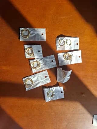 Pendientes Aro Inoxidables Dorados