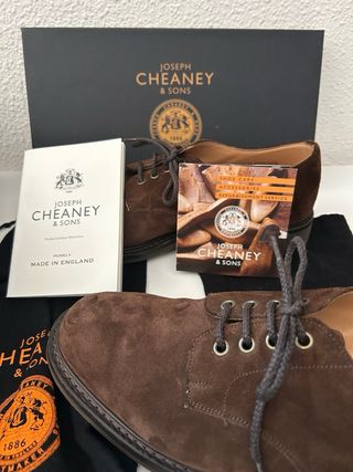 Zapatos Joseph Cheaney Ante Marrón T43