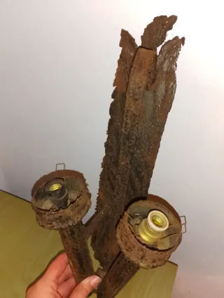 Candelabro Vintage Eléctrico Pared