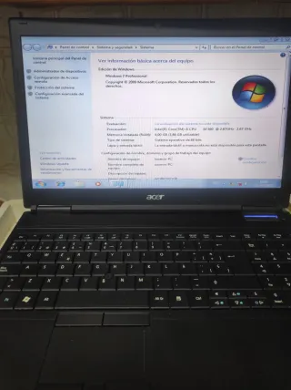 Portátil Acer TravelMate Windows 7
