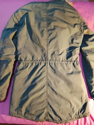 Abrigo Only verde caqui talla XS