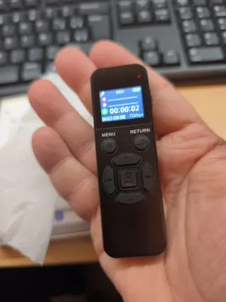 Grabadora Voz Digital 128GB Blanca