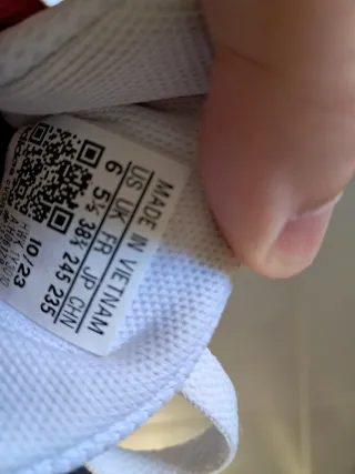 Zapatillas Adidas Mujer Talla 38.5 Blancas