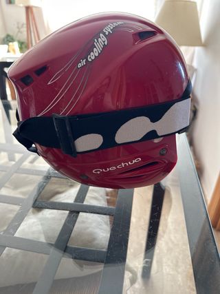 Casco y gafas de nieve Quechua