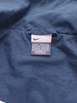 Chaqueta Cortavientos Nike Vintage Gris y Azul
