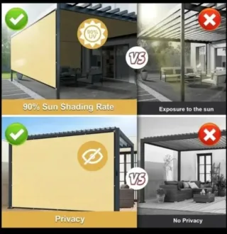 2 Toldos Vela Cuadrados 3x3