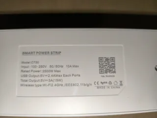 Regleta eléctrica inteligente con wifi.