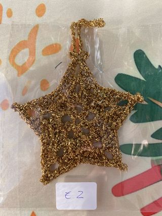 Decorazione Stella Natale Oro