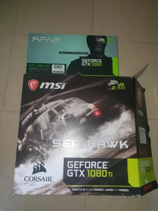Tarjetas Gráficas GTX 1080 Ti y 1060 OC