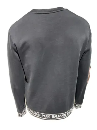 Sudadera de Balmain color negro con cinta elástica