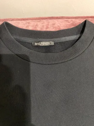 Sudadera de Balmain color negro con cinta elástica