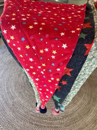 3 Bufandas infantil de Navidad / pañuelo