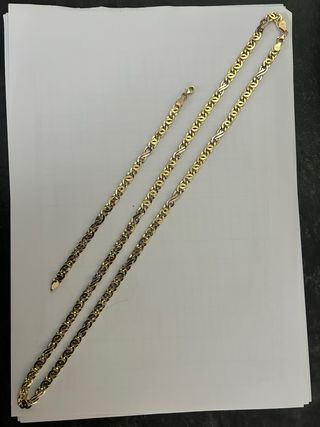 Cadena y Pulsera Oro 18kt