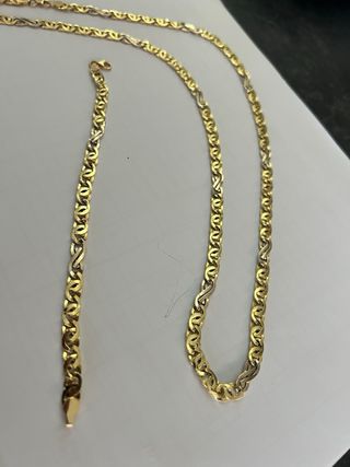 Cadena y Pulsera Oro 18kt