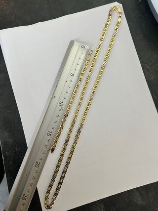 Cadena y Pulsera Oro 18kt