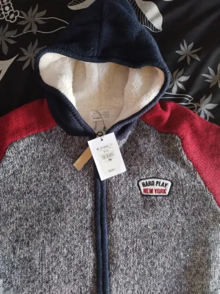 Chaqueta forrada borrego niño T.9-10