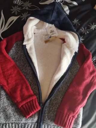 Chaqueta forrada borrego niño T.9-10