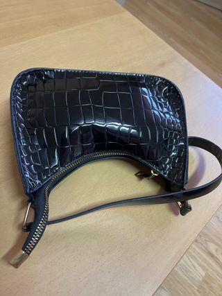Bolso charol efecto cocodrilo