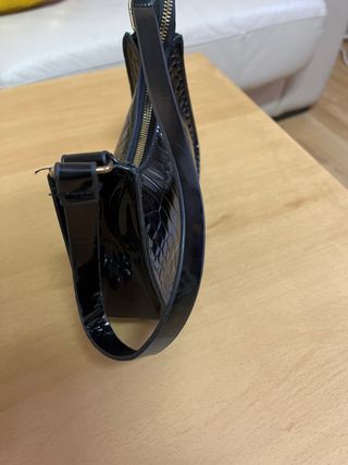 Bolso charol efecto cocodrilo