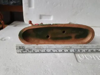 Diorama vintage presepe con albero e figure