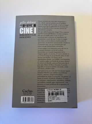 Cine I. Bergson y las imagenes