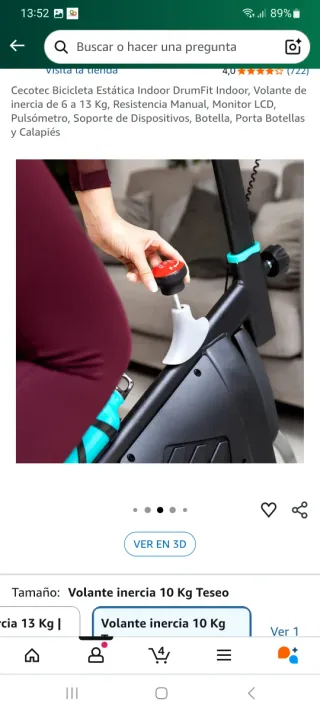 Bicicleta Estática Cecotec DrumFit Indoor