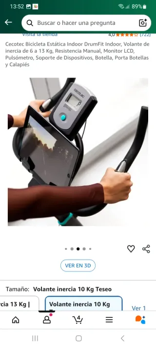 Bicicleta Estática Cecotec DrumFit Indoor