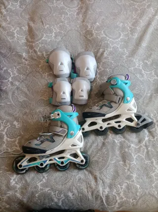 Patines en línea Oxelo Fit 3 + Protecciones