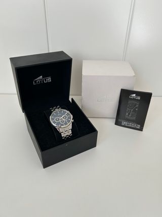 Reloj Lotus Acero Esfera Azul