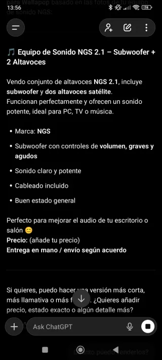 Altavoces NGS con Subwoofer