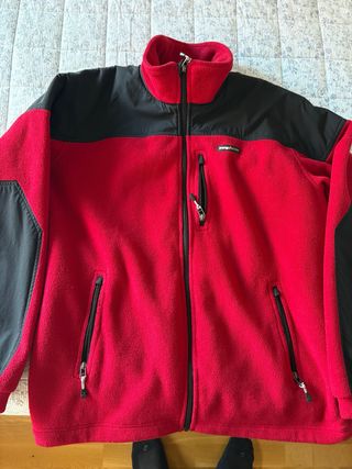 Chaqueta TrangoWorld Polar Técnica Roja y Negra