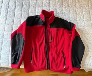 Chaqueta TrangoWorld Polar Técnica Roja y Negra