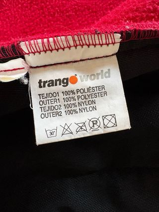Chaqueta TrangoWorld Polar Técnica Roja y Negra
