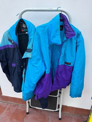 Portaesquís y equipo de esquí