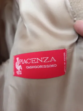 Abrigo Lana y Angora Beige CINZIA