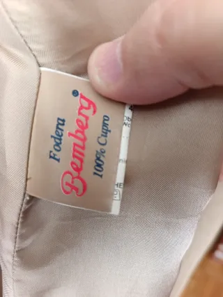 Abrigo Lana y Angora Beige CINZIA