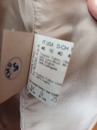 Abrigo Lana y Angora Beige CINZIA