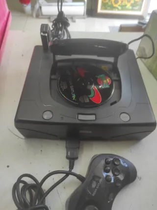Consola Sega Saturn Negra