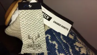 Pullover collo alto con fiocchi di neve