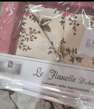 Set Lenzuola Flanella 100% Cotone