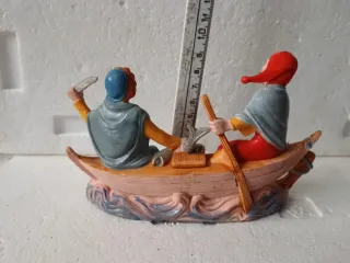 Diorama vintage presepe pescatori barca