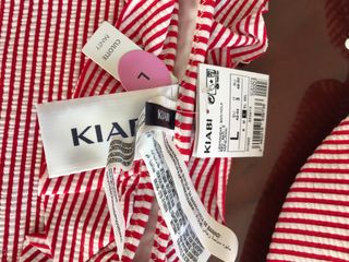 Bikini Kiabi Talla L Rayas Rojas