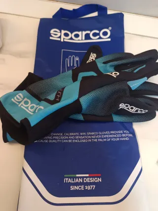 Guantes Karting Sparco Azul/Negro