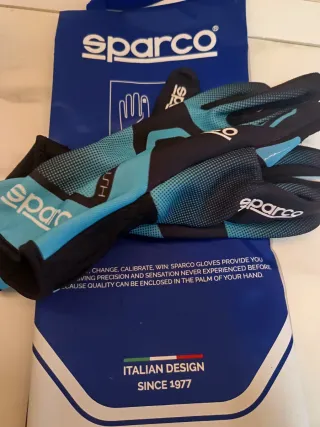 Guantes Karting Sparco Azul/Negro